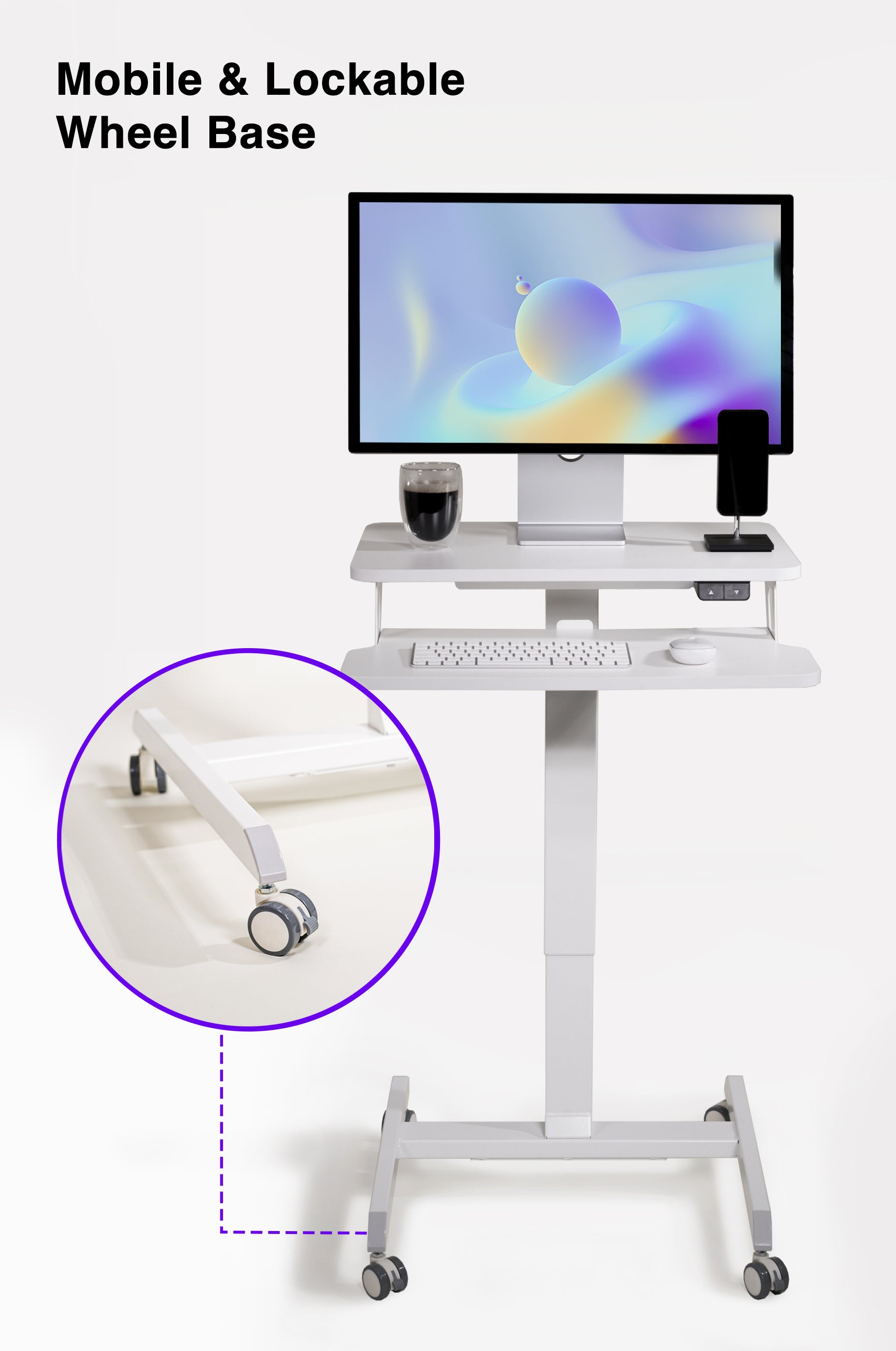 OCOMMO Standing Narrow Workstation