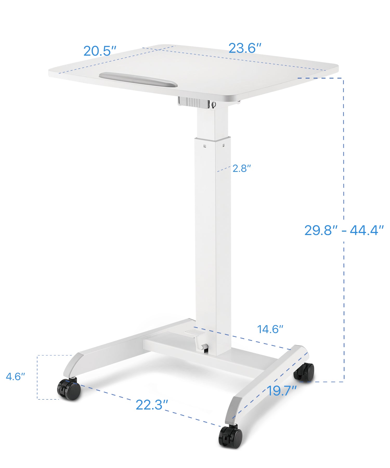 OCOMMO Mobile Standing and Tilting Workstation