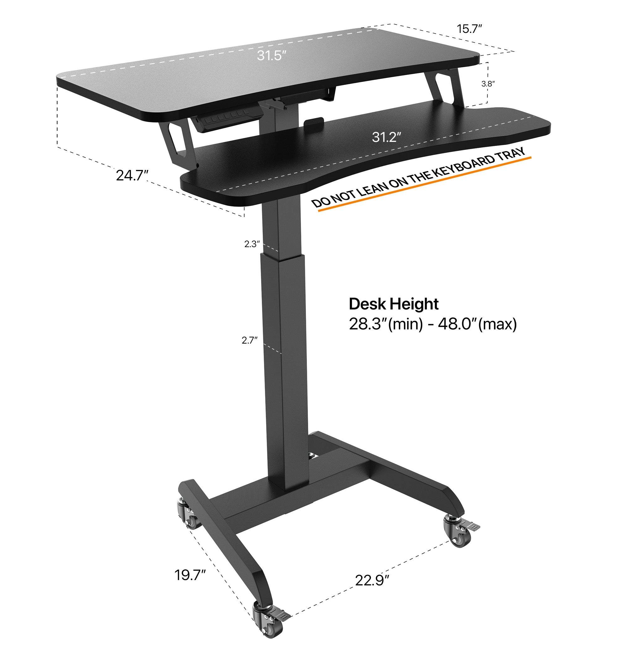 OCOMMO Standing Wide Workstation