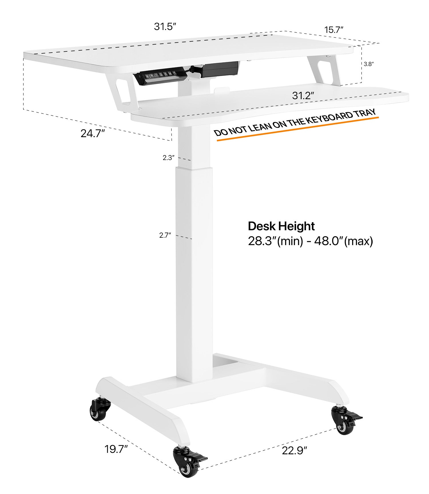 OCOMMO Standing Wide Workstation