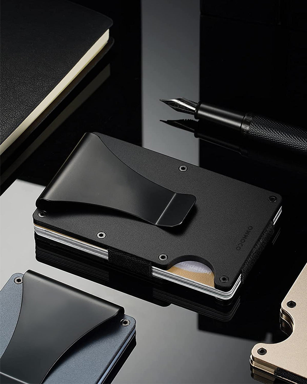 OCOMMO RFID Card Wallet with Money Clip