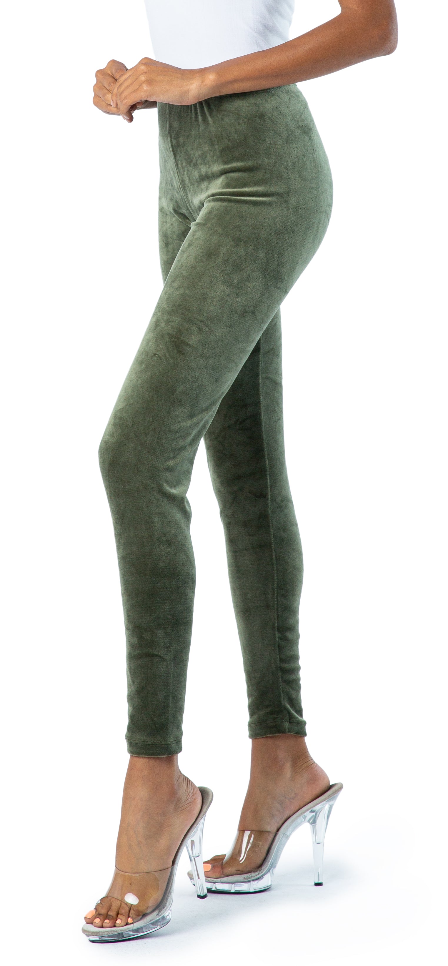 OCOMMO Velvet Leggings - Plus Size