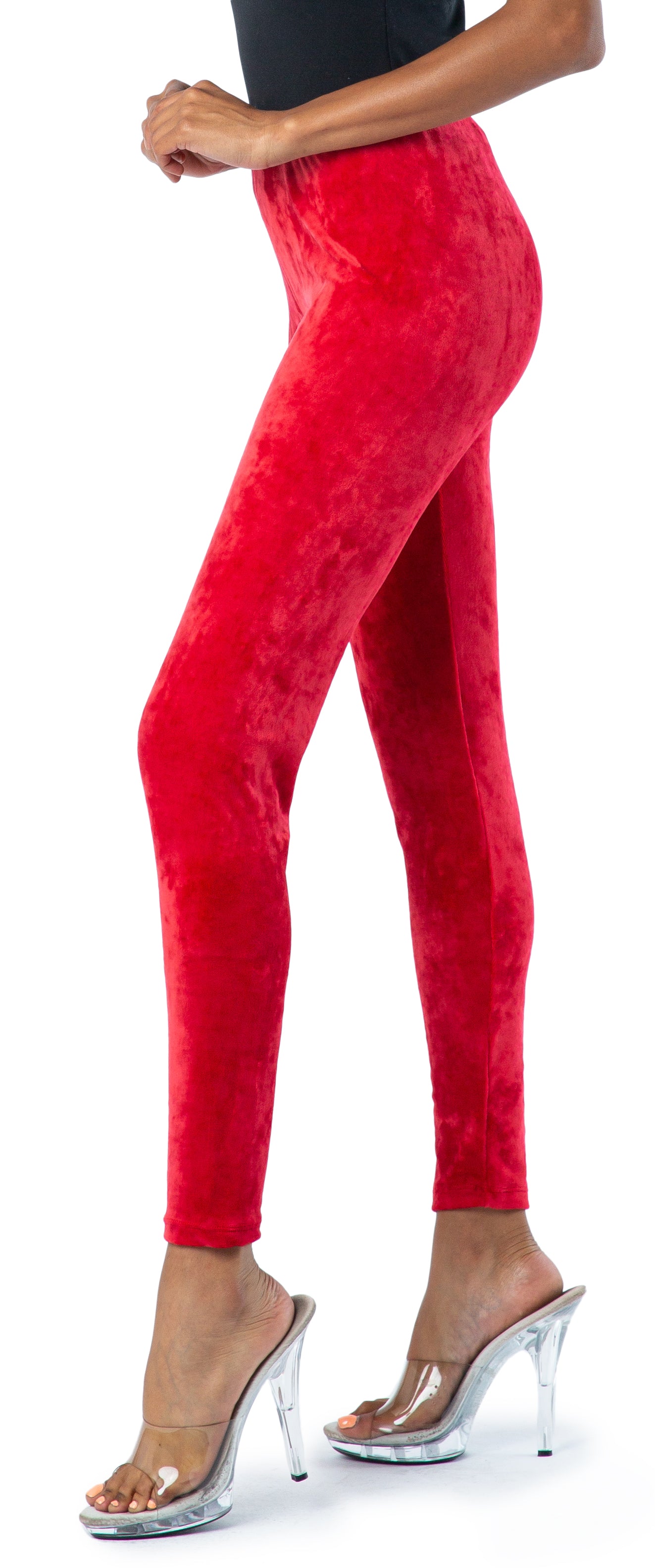 Plus Size Soft Velvet Leggings With Fur Inside Online, Socheko.com